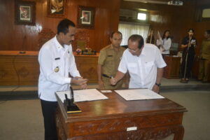 Penandatanganan MOU BNN Kabupaten Gianyar Dengan Pemerintah Kabupaten Gianyar