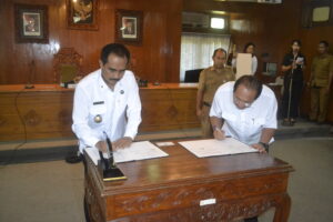 Penandatanganan MOU BNN Kabupaten Gianyar Dengan Pemerintah Kabupaten Gianyar