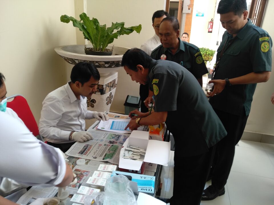 Tes Urin di Pengadilan Negeri Bangli