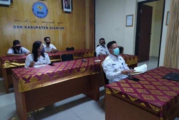 Koordinasi video conference program rehabilitasi dan pascarehabilitasi