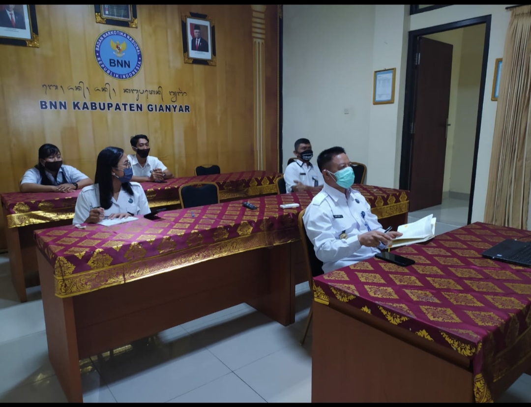 Koordinasi video conference program rehabilitasi dan pascarehabilitasi