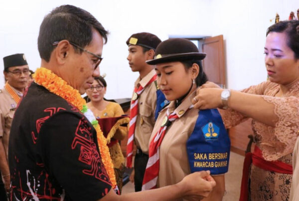 Sestama BNN RI Hadiri Pelantikan Saka Bersinar Pramuka Kwartir Cabang Gianyar