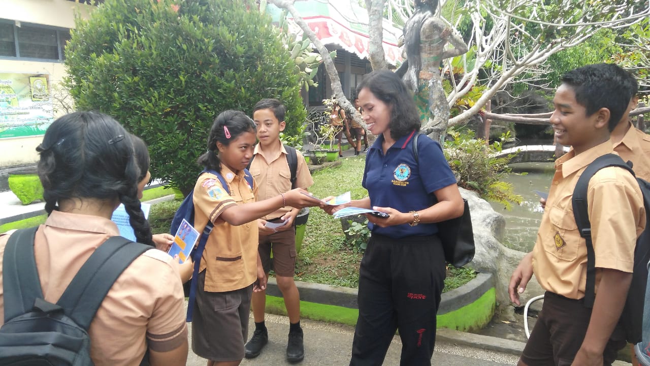 Kampanye Stop Narkoba di SMPN 2 Gianyar