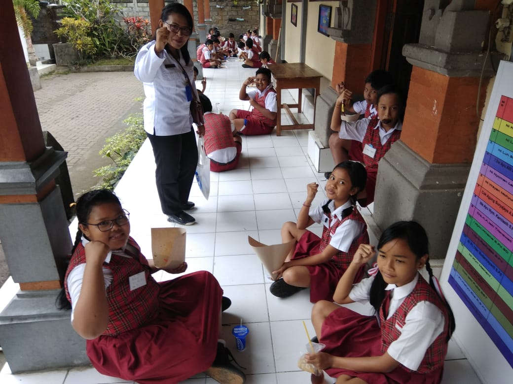 Sosialisasi P4GN di SDN 2 Mas Ubud