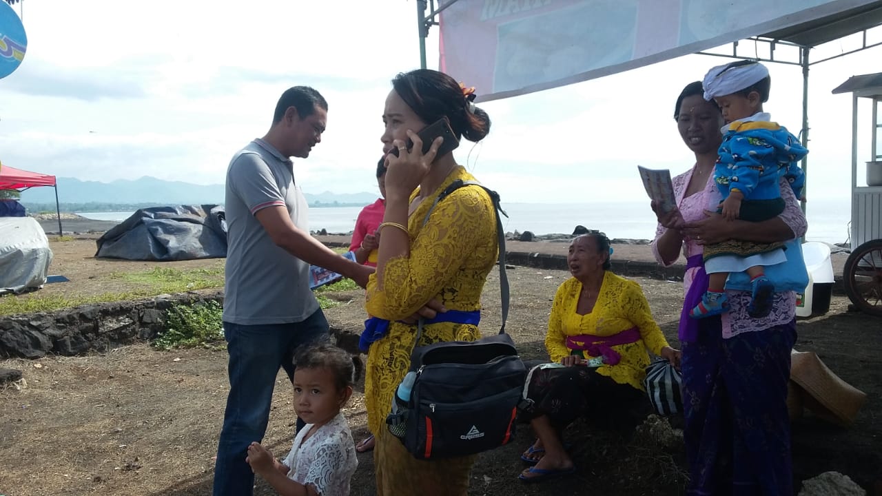 Sosialisasi dan Kampanye P4GN di Pantai Saba Gianyar
