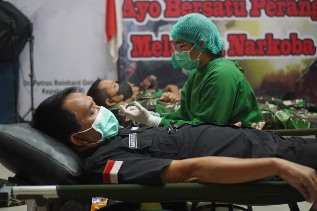 Kegiatan Donor Darah Dalam Rangka HUT BNN RI Ke-20