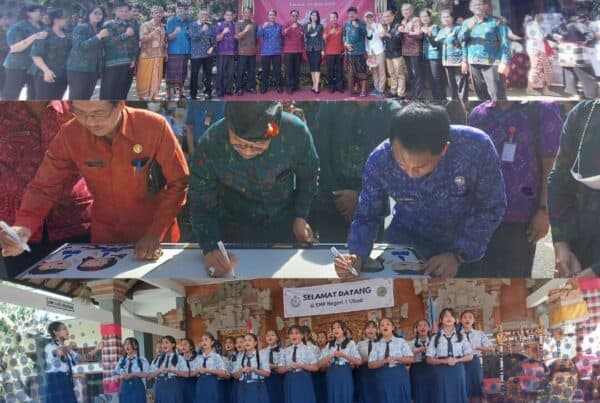 MENGHADIRI UNDANGAN DEKLARASI RAMAH ANAK SMP N 1 UBUD