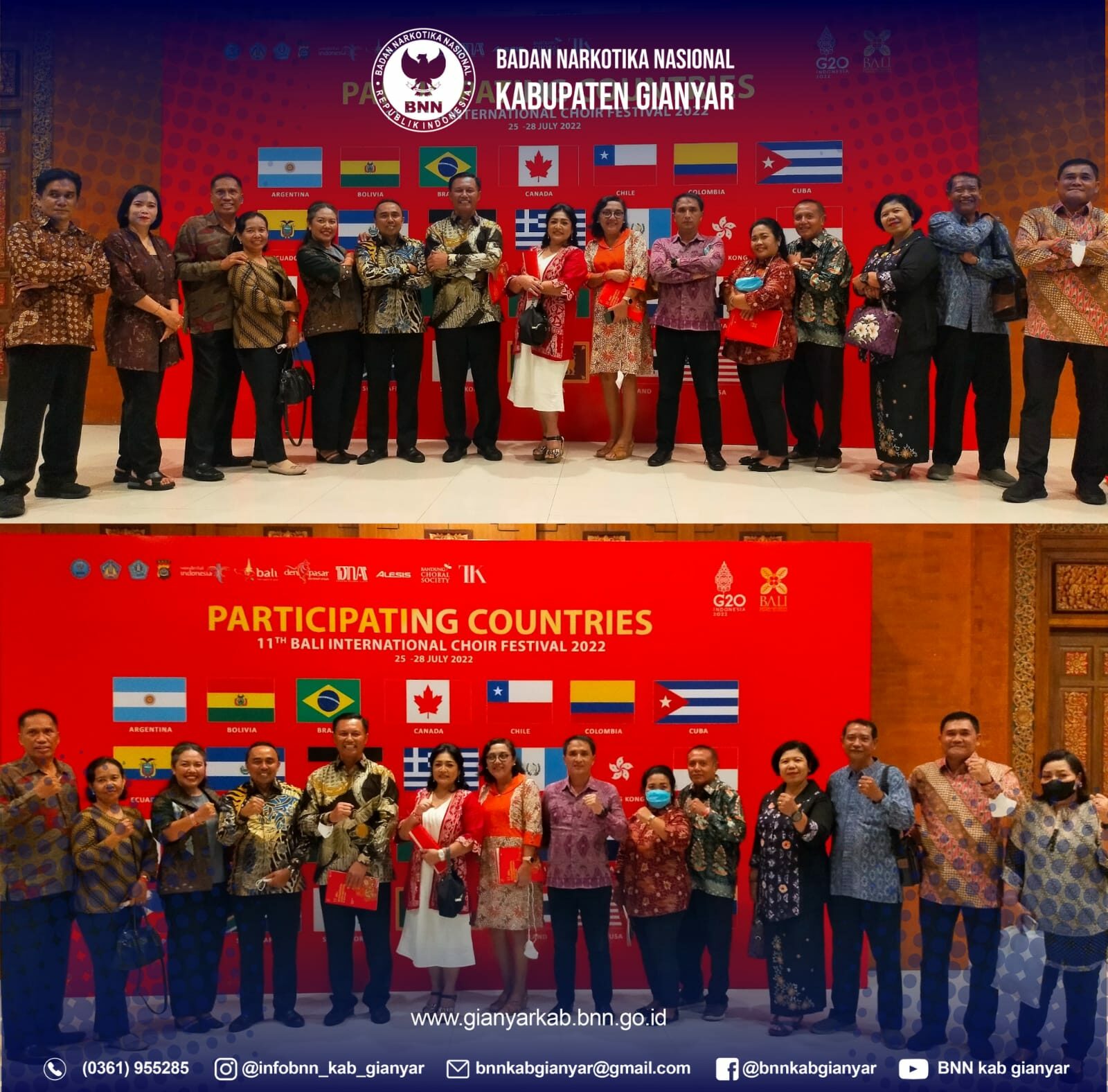 BALI INTERNATIONAL CHOIR FESTIVAL 2022 “SING AGAINTS DRUGS”