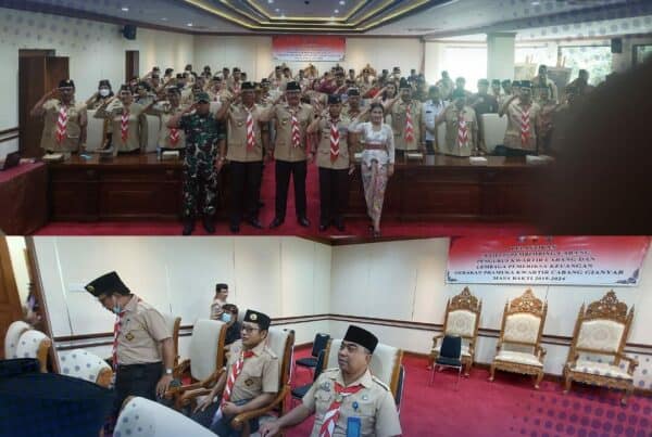 Undangan Pelantikan Pengurus Pramuka Kwancab Gianyar Masa Bakti 2019-2024