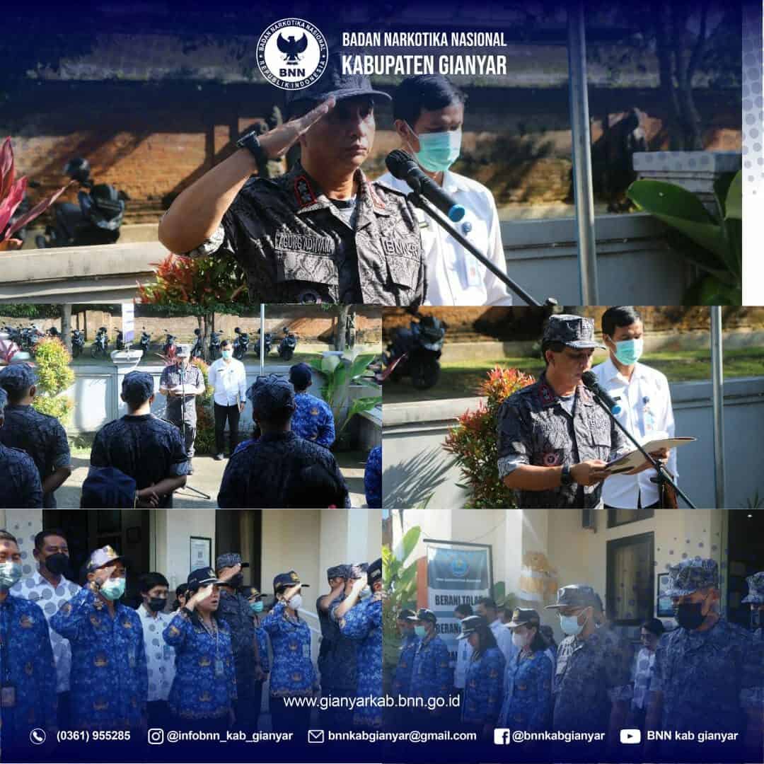 “Upacara Peringatan Hari Pahlawan Tahun 2022 di Lingkungan BNN Kabupaten Gianyar”