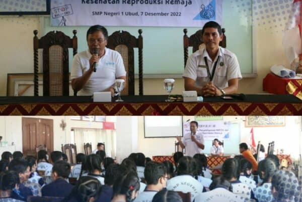 Sosialisasi P4GN dalam rangka Penyuluhan Perundungan, Penyalahgunaan Napza dan Kesehatan Reproduksi Remaja di SMPN 1 Ubud