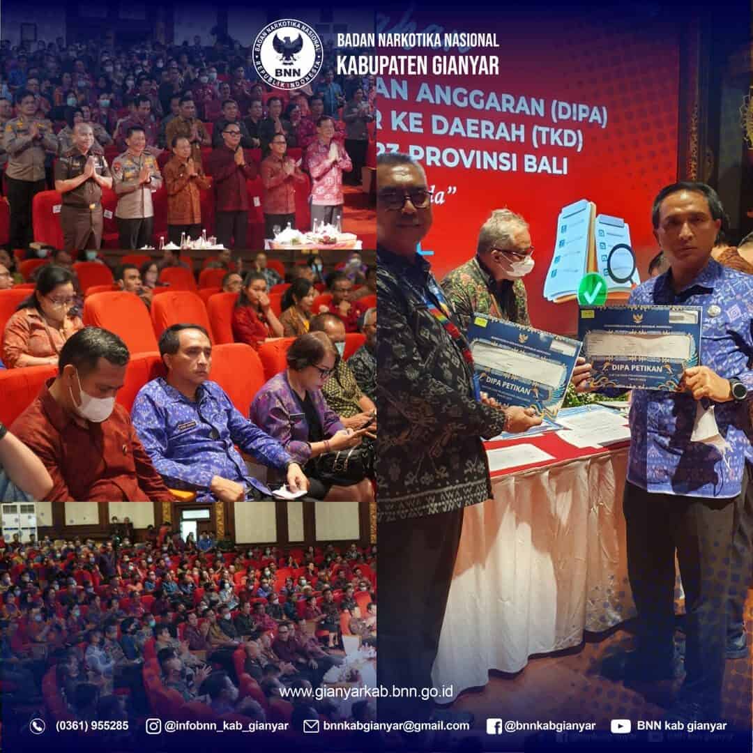 Penyerahan DIPA dan TKD T.A 2023 lingkup Provinsi Bali oleh Gubernur Bali