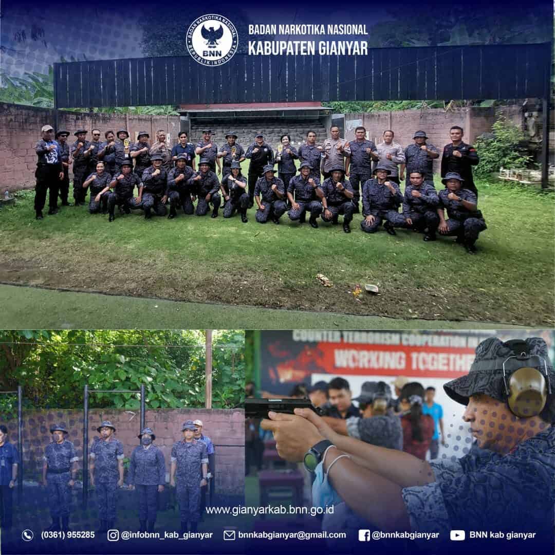 Latihan Menembak Bersama BNNP Bali dan BNNK jajaran
