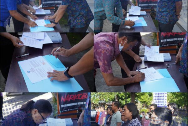 Panandatanganan Pakta Integritas Pegawai BNN Kabupaten Gianyar