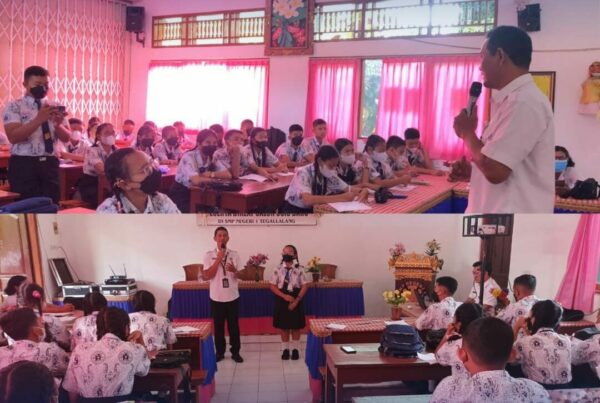Sosialisasi P4GN dalam rangka Diklat Calon OSIS Baru SMPN 1 Tegallalang
