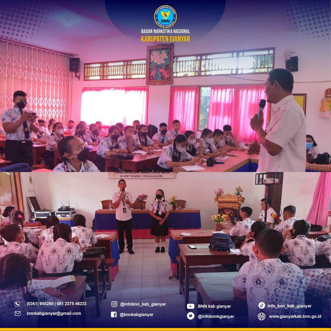 Sosialisasi P4GN dalam rangka Diklat Calon OSIS Baru SMPN 1 Tegallalang