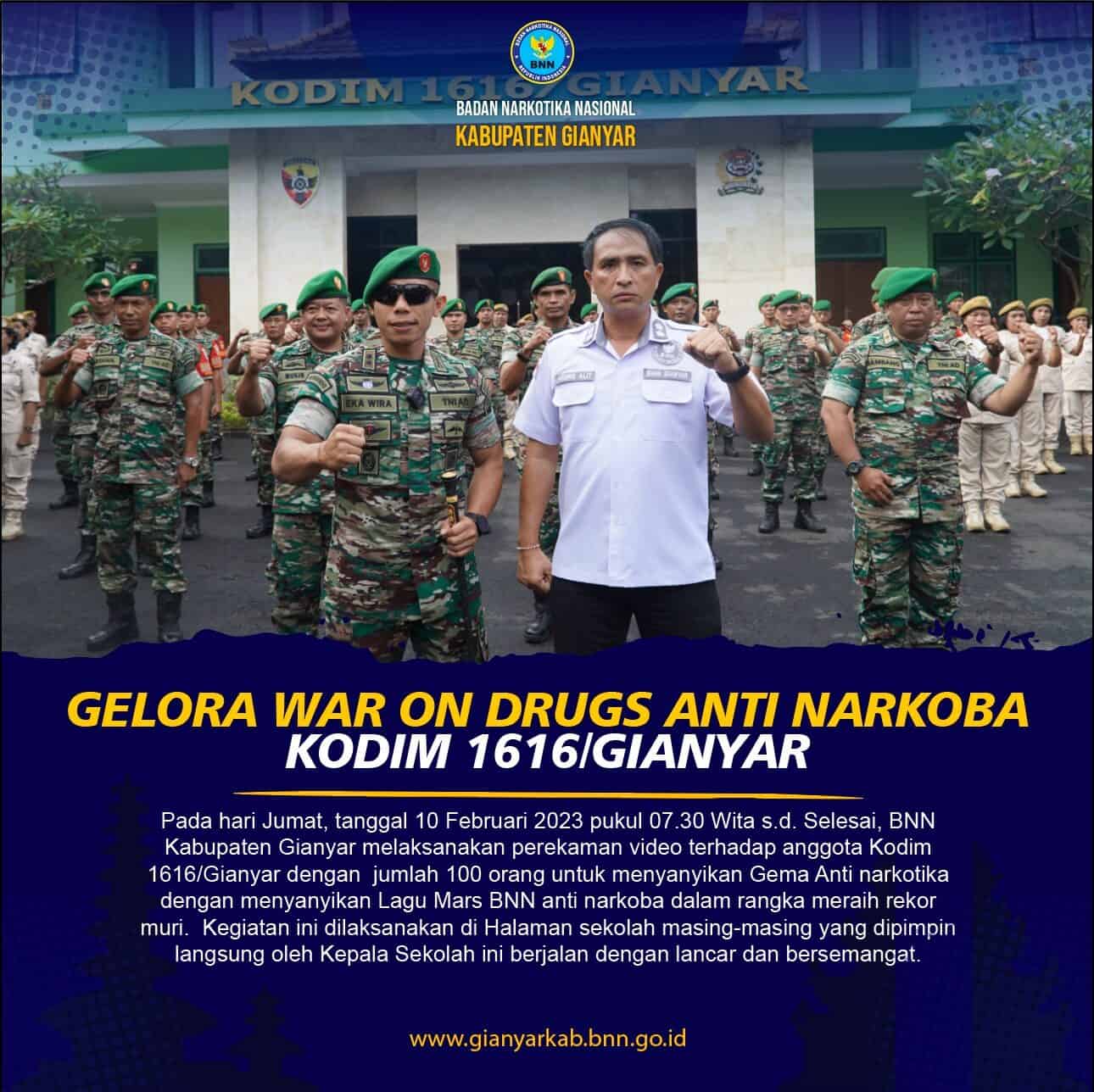 Gelora Gemma War On Drugs Anti Narkotika
