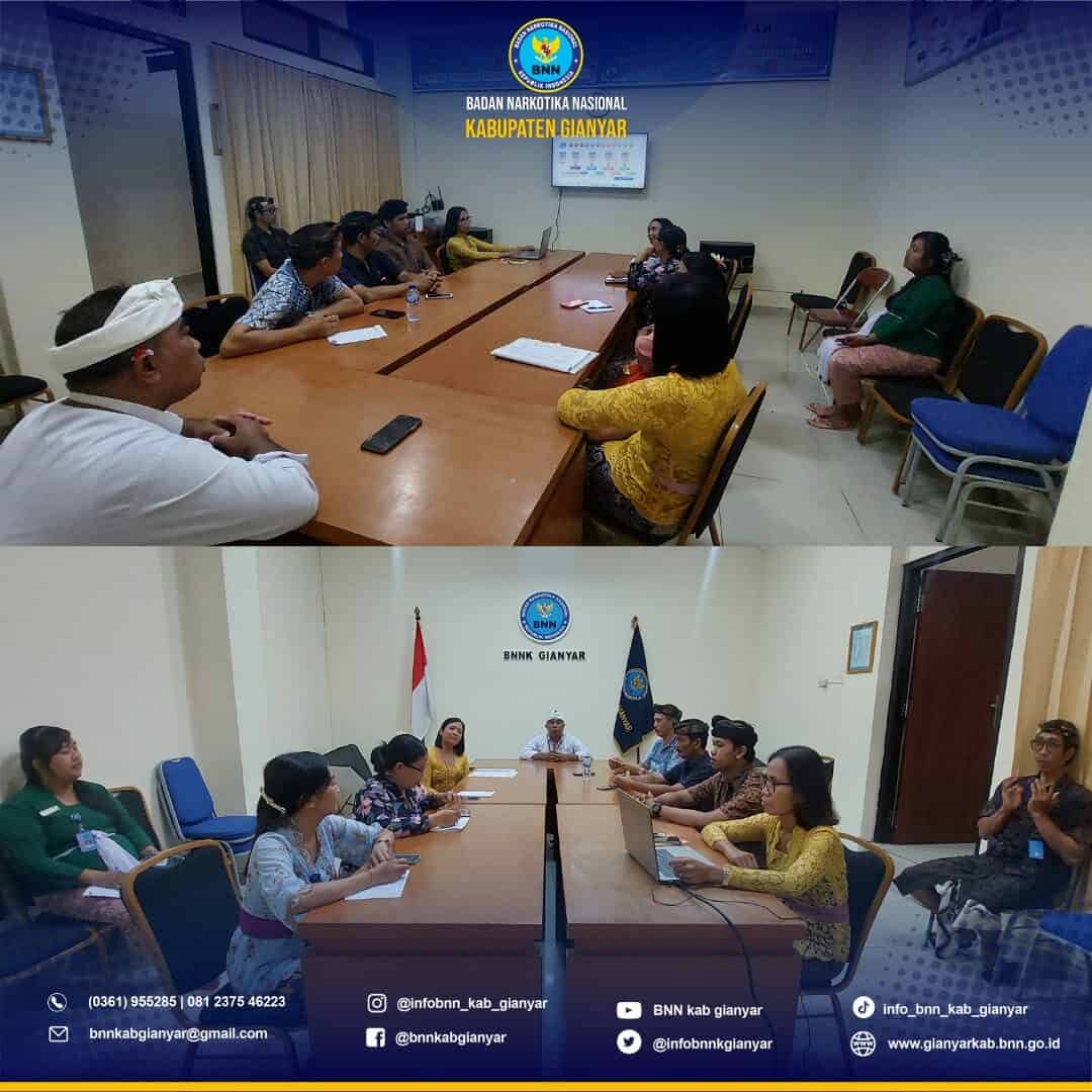 Rapat Kemajuan Bulan Maret Triwulan I BNNK Gianyar