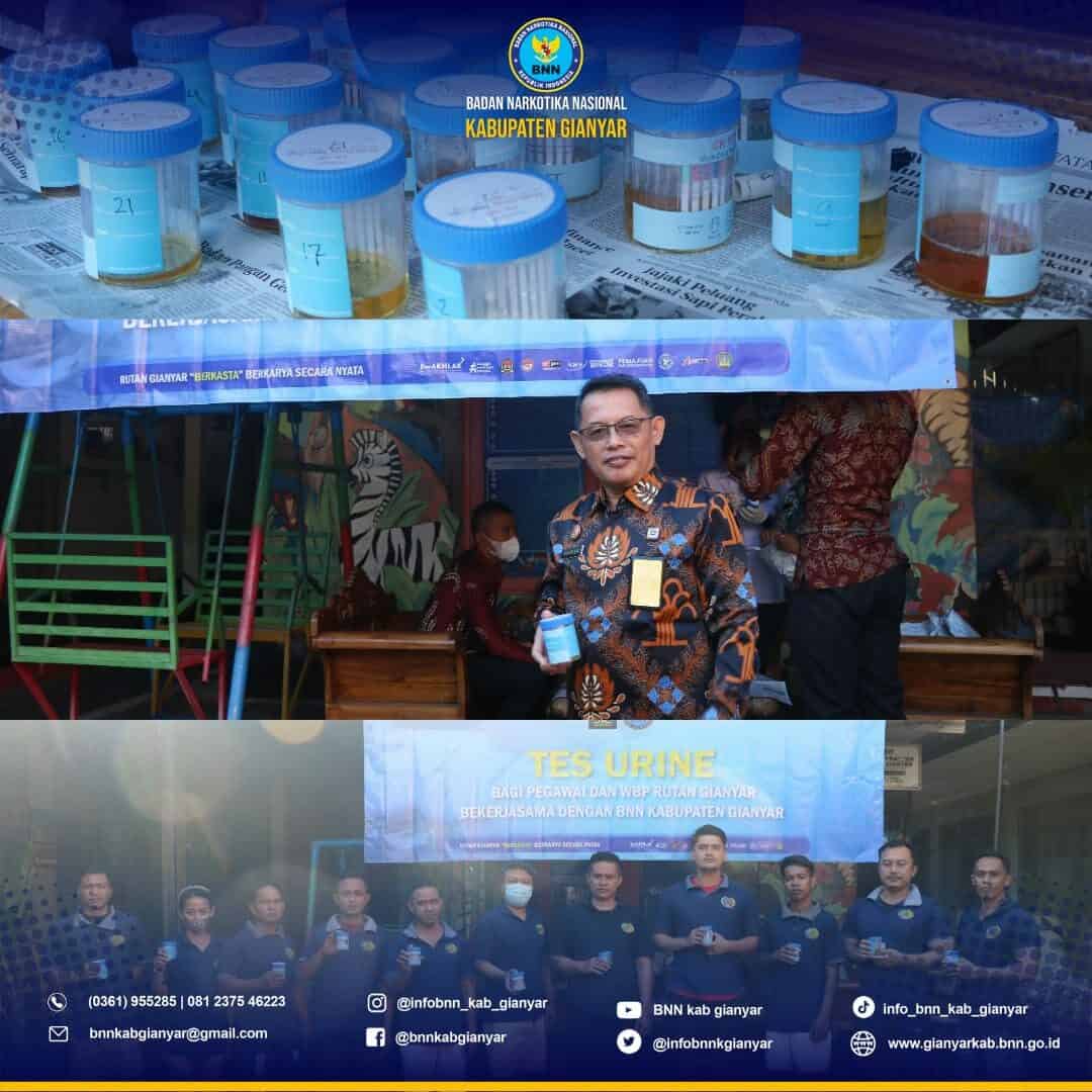 Pemberdayaan Masyarakat Anti Narkoba melalui Test Urine di Rumah Tahanan Kelas IIB Gianyar