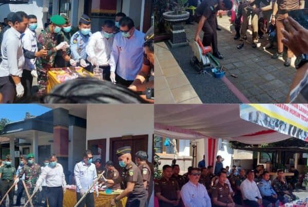 Pemusnahan Barang Bukti Kejaksaan Negeri Gianyar