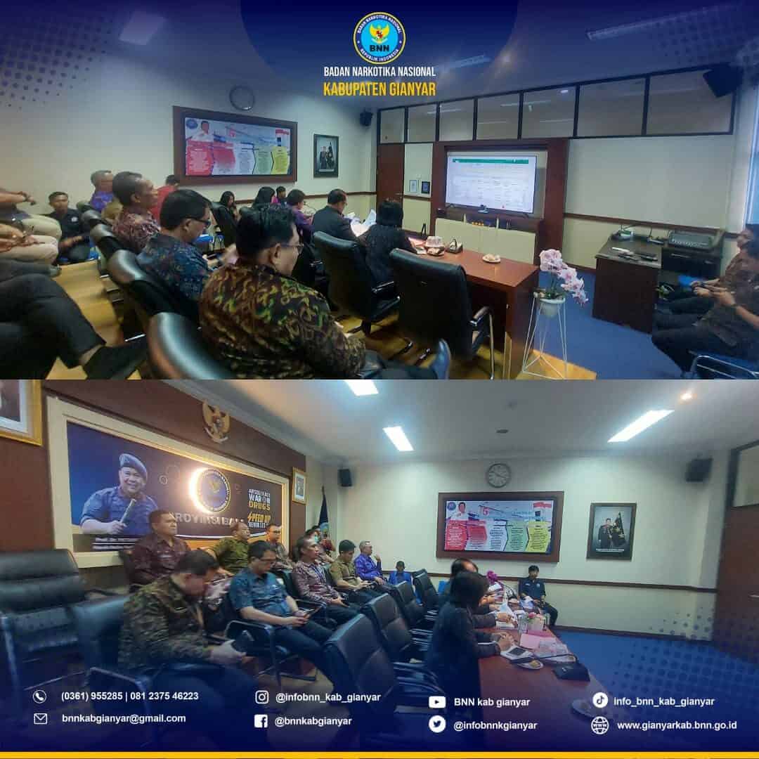 Rapat koordinasi menindaklanjuti arahan Bapak Presiden RI dan Kepala BNN RI terkait penanganan kasus penyalahgunaan Narkotika