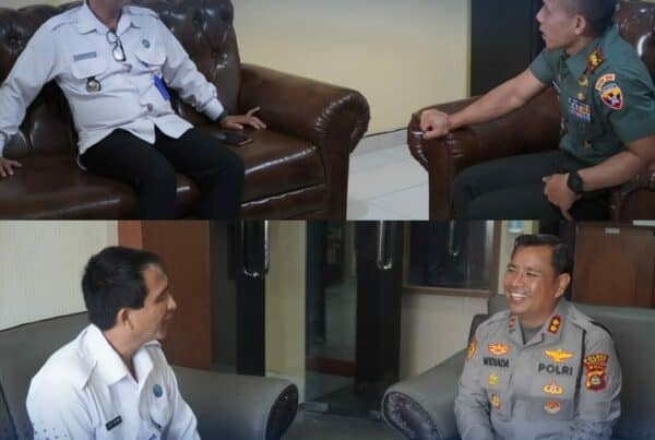 Koordinasi dengan Kapolres Gianyar dan Dandim 1616/Gianyar terkait rapat Rapat Koordinasi Tindak Lanjut Ratas Presiden dengan Kepala BNN RI bersama Kepala BNNP Bali