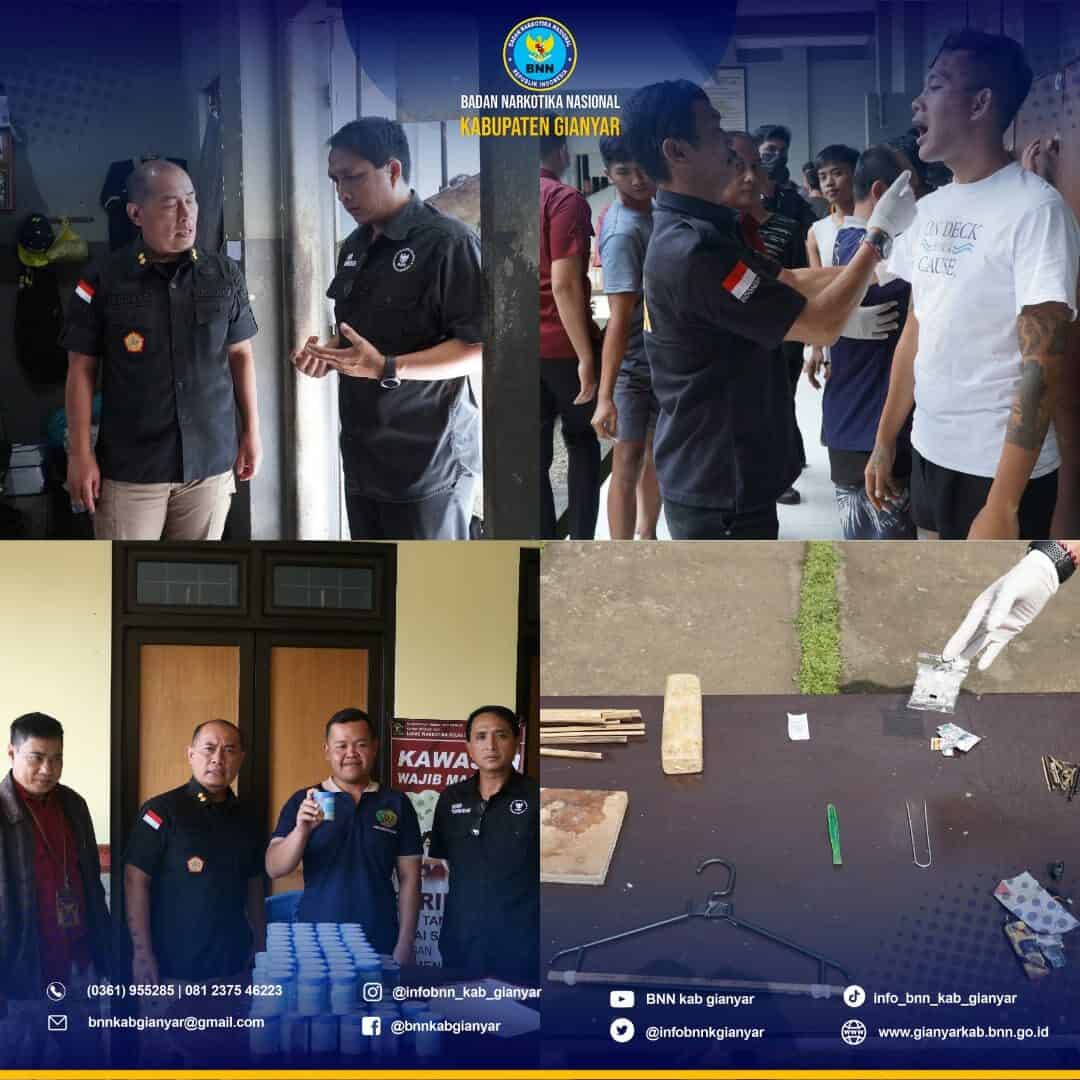 Extraordinary P4GN berupa Penggeledahan dan Test Urine Pada Lapas Narkotika Kelas IIA Bangli