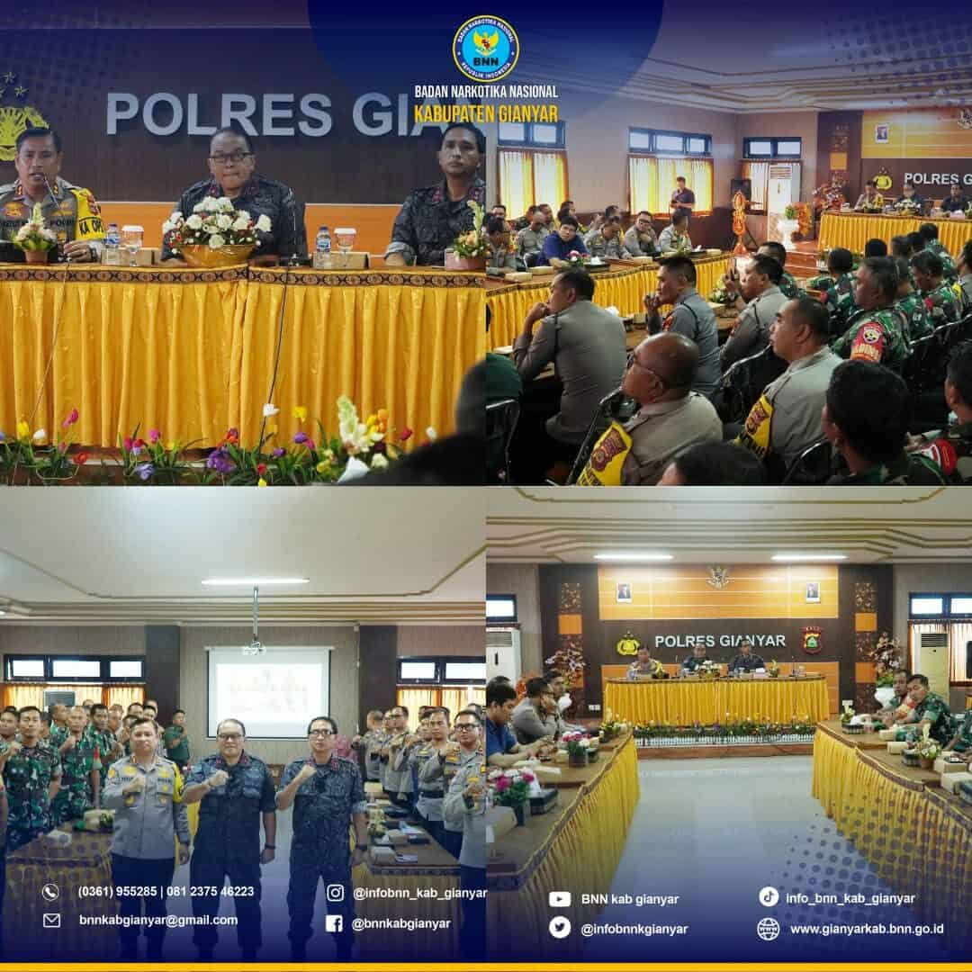 Rapat Koordinasi Dalam Rangka Optimalisasi Penanganan Penyalahgunaan/Peredaran Gelap Narkotika Di Wilayah Kabupaten Gianyar