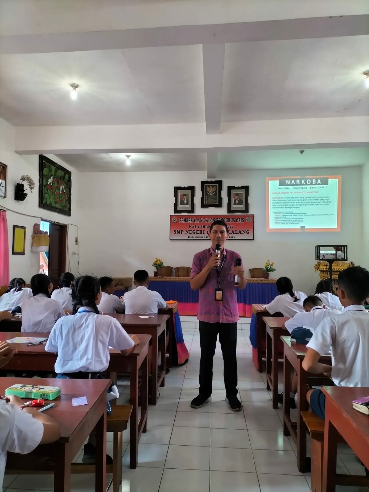 Sosialisasi P4GN di SMP N 1 Tegallalang