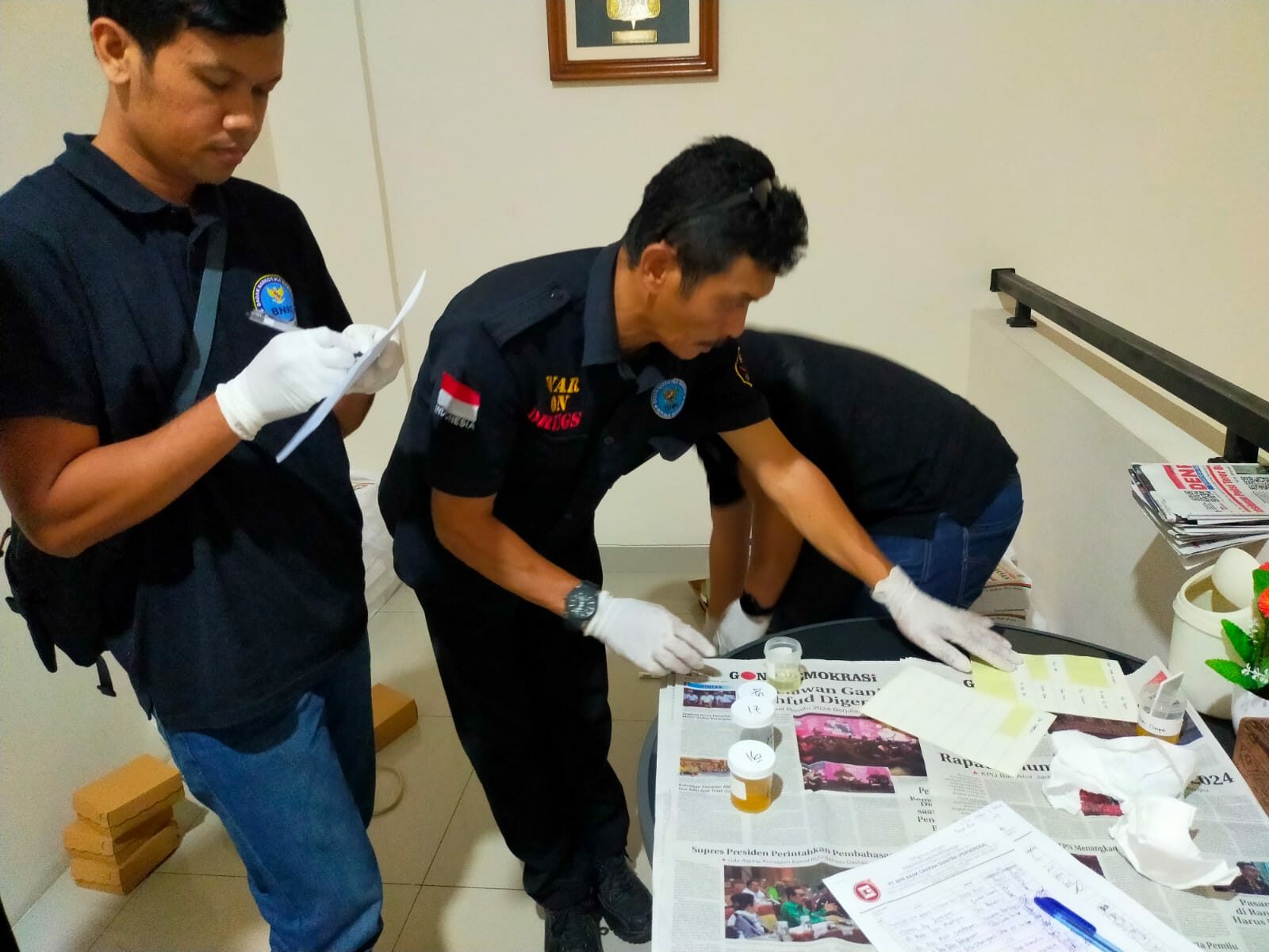Extraordinay P4GN berupa Tes Urine pada PT.BPR Bank Daerah Gianyar (Perseroda)