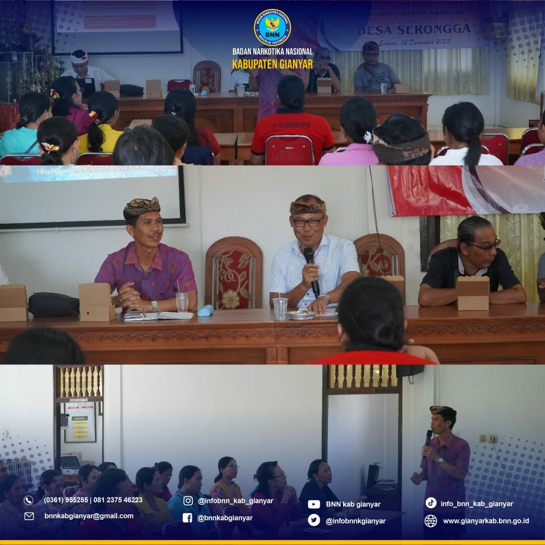Sosialisasi/Penyuluhan Bahaya Penyalahgunaan Narkoba “Peran Ibu Dalam Mewujudkan Keluarga Bersinar di Desa Serongga”