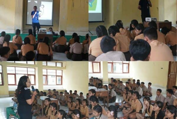 Penyuluhan Anti Narkoba dalam kegiatan pendidikan dan Pelatihan OSIS SMP N 2 Tegallalang