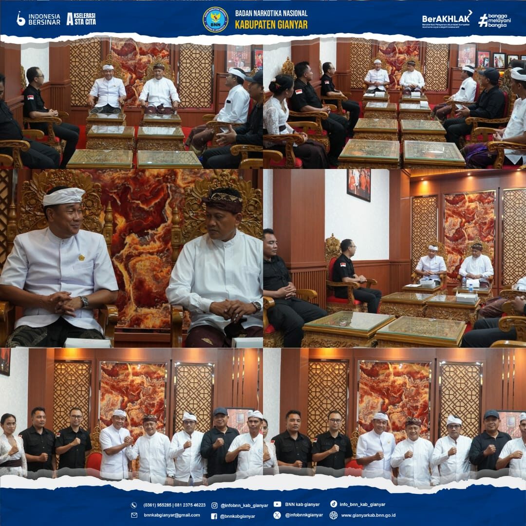 Audiensi Kepala BNNK Gianyar ke Ketua DPRD Gianyar