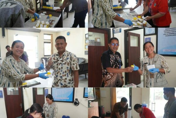 Tes Urine Seluruh Pegawai BNN Kabupaten Gianyar