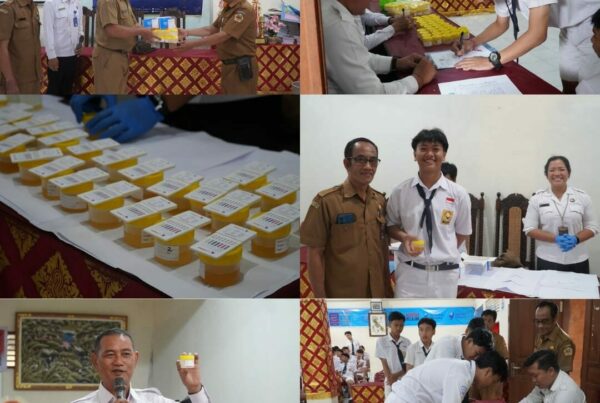 Tes Urine Siswa SMP Negeri 1 Ubud