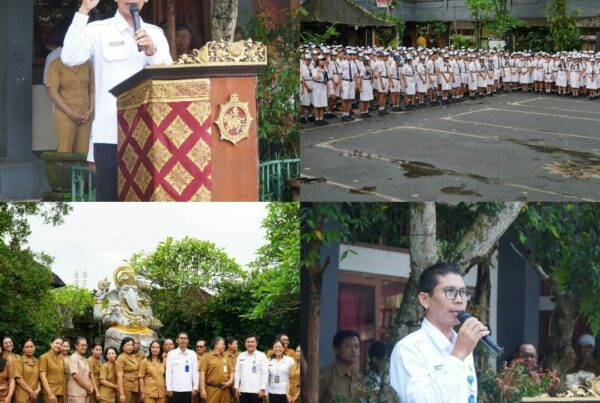 Kampanye Bahaya Penyalahgunaan Narkoba sekaligus Deklarasi Sekolah Bersinar di SMP N 1 Ubud