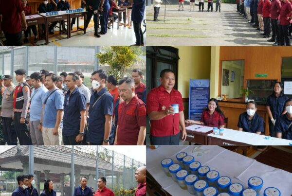 Penggeledahan dan Test Urine Pada Lapas Narkotika Kelas IIA Bangli