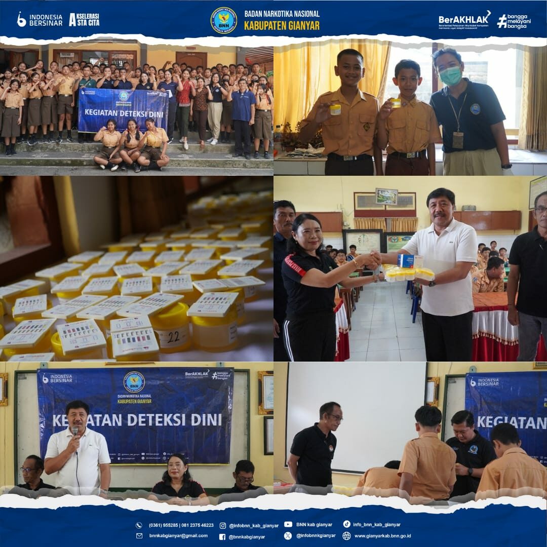 Tes Urine Siswa SMP Negeri 1 Tampaksiring