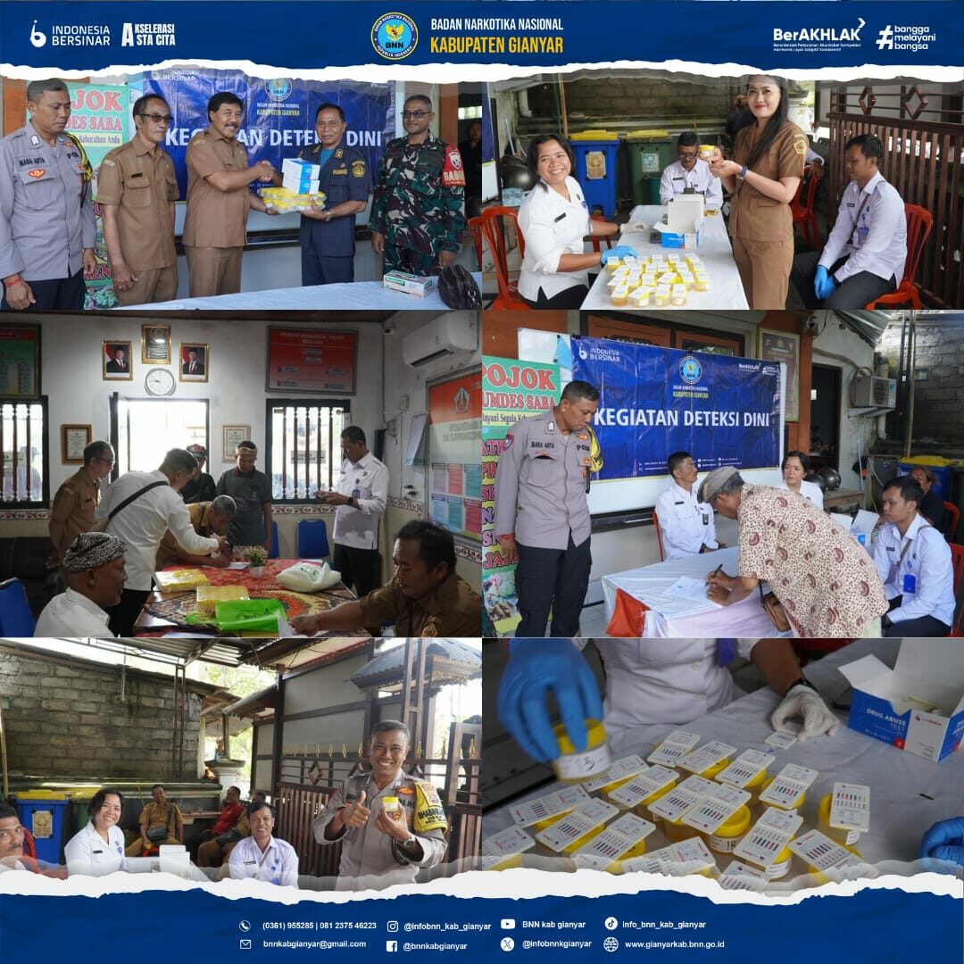 Tes Urine untuk Aparat Kantor Desa Saba
