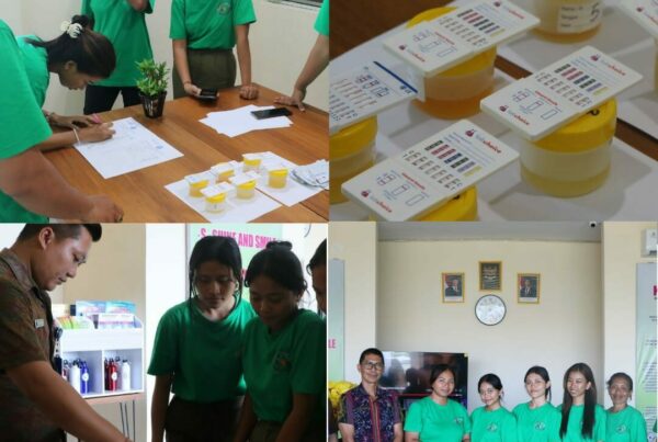 Kegiatan Tes Urine di Kidoos Plus Elementary School