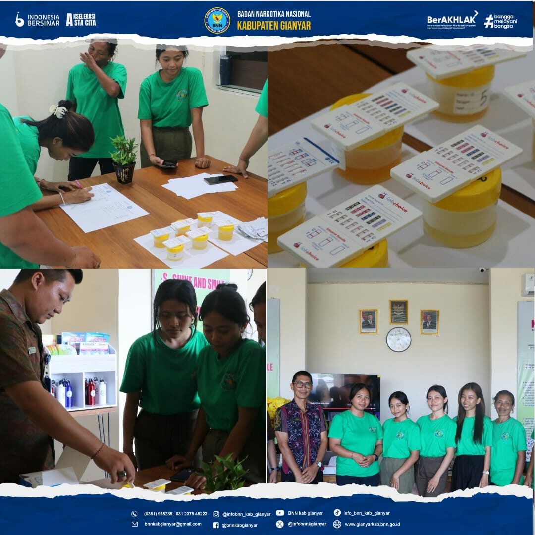 Kegiatan Tes Urine di Kidoos Plus Elementary School